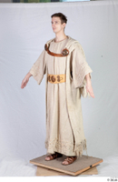    Photos Medieval Monk in beige habit 2 Medieval Clothing Monk a poses beige habit whole body 0002.jpg